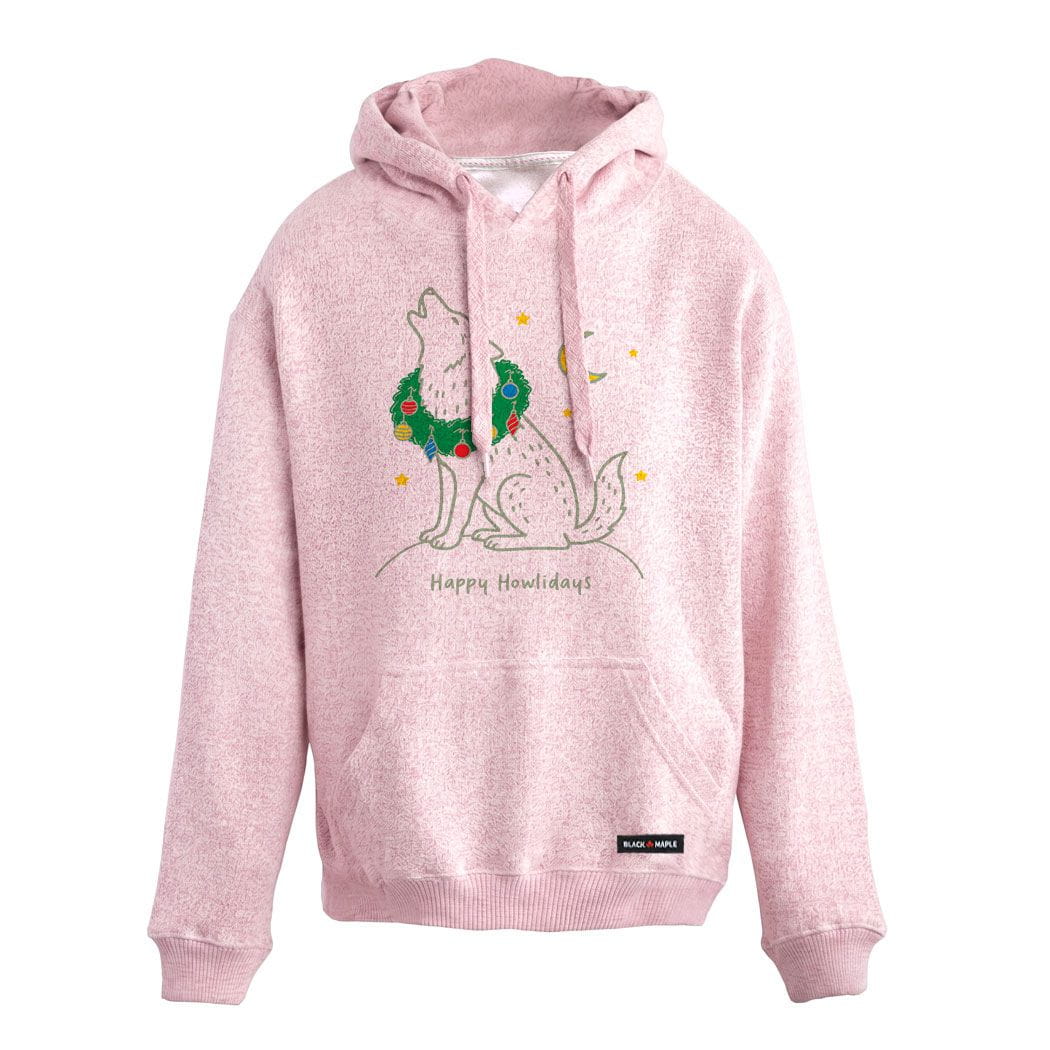 Happy Howlidays Christmas Wolf Nantucket Hoodie