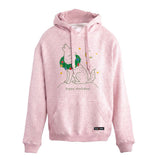 Happy Howlidays Christmas Wolf Nantucket Hoodie