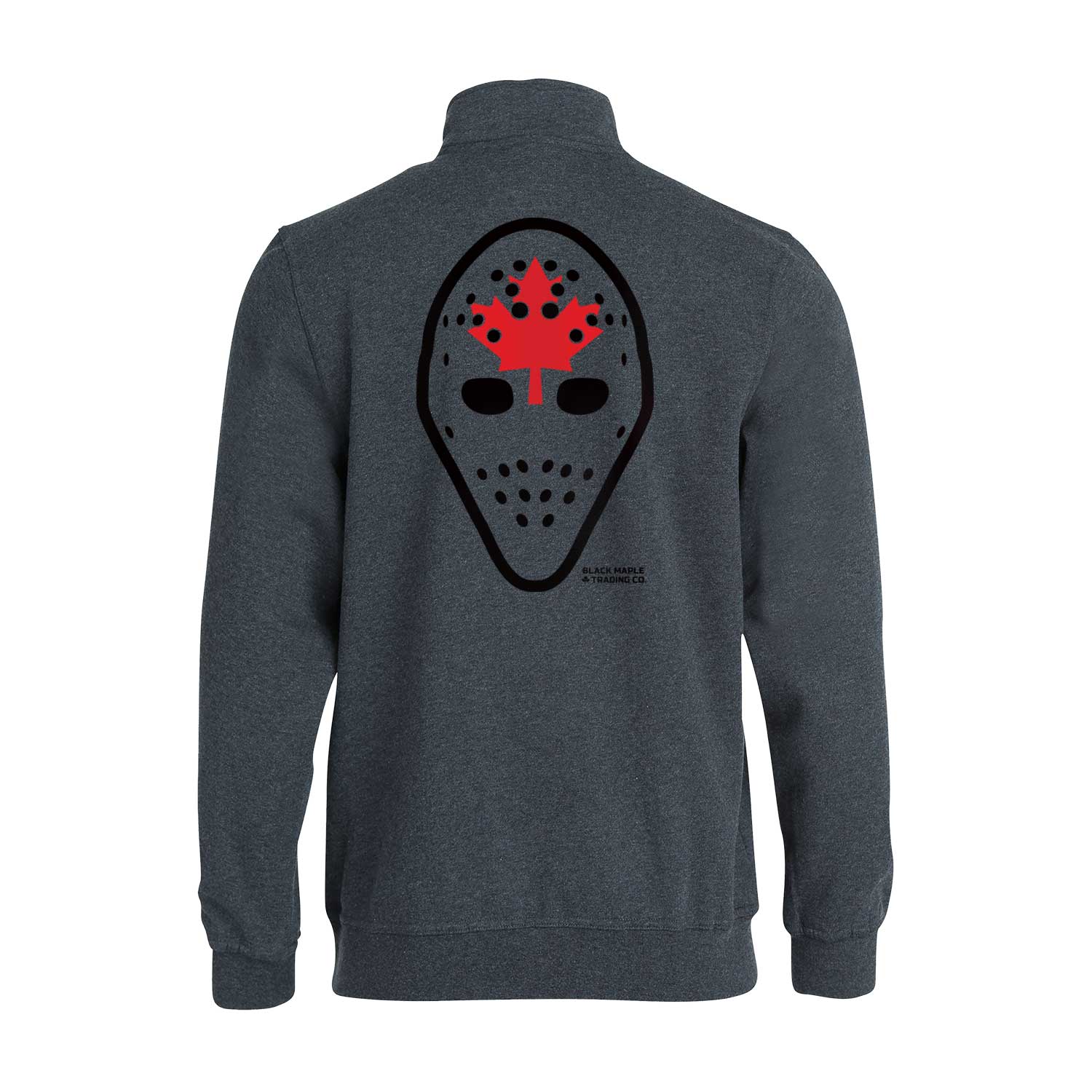Hockey Canada Goalie Mask Quarter Zip Sweatshirt – Black Maple