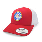 Hockey Night in Canada Red with White Five Panel Trucker Cap