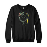 Hockey Puck-er up Christmas Mistletoe Crewneck Sweatshirt