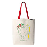 Hockey Puck-er up Christmas Mistletoe Tote Bag