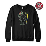 Hockey Puck-er up Christmas Mistletoe Crewneck Sweatshirt