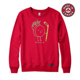 Hockey Puck-er up Christmas Mistletoe Crewneck Sweatshirt