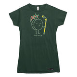 Hockey Puck-er up Christmas Mistletoe Womens T-shirt