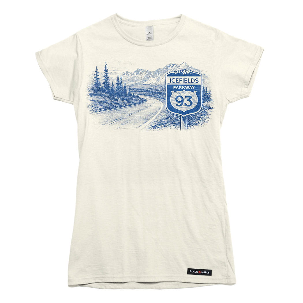 Icefields Parkway Highway Western Road Trip T-shirt