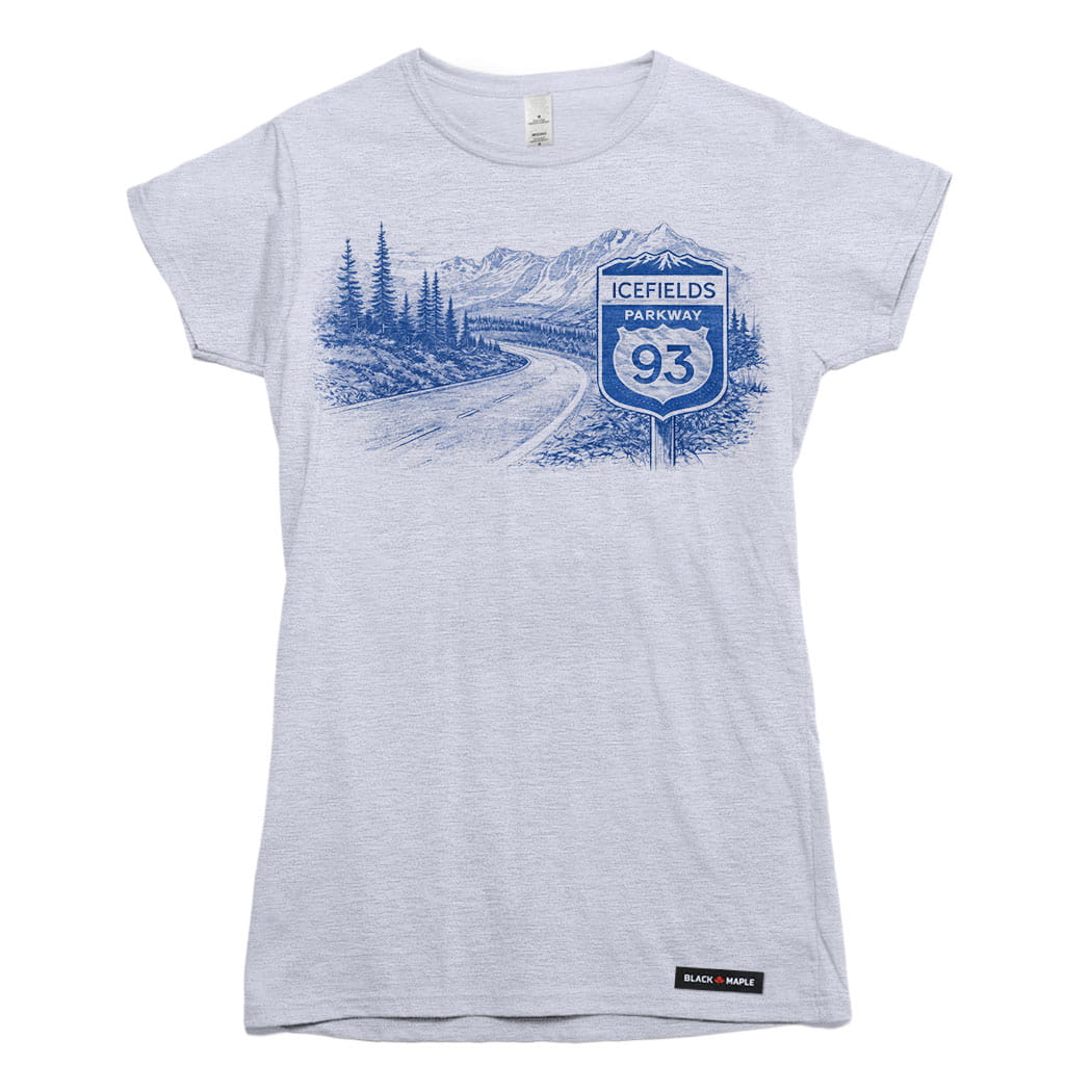Icefields Parkway Highway Western Road Trip T-shirt