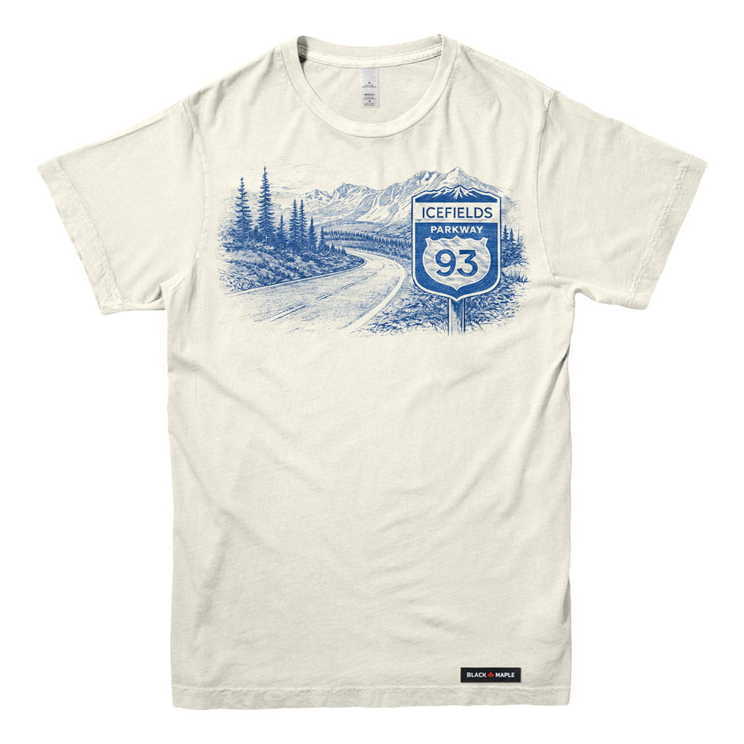 Icefields Parkway Highway Western Road Trip T-shirt
