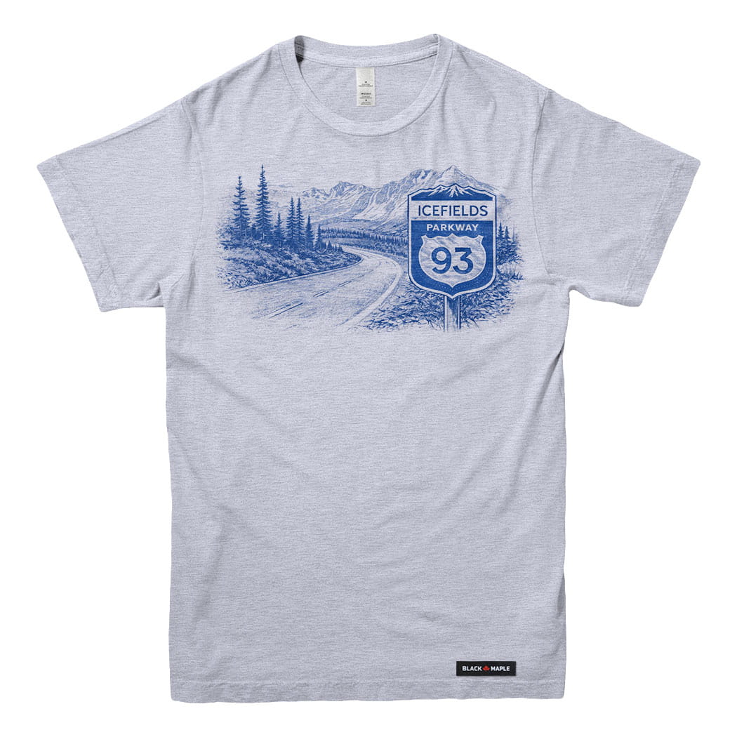 Icefields Parkway Highway Western Road Trip T-shirt