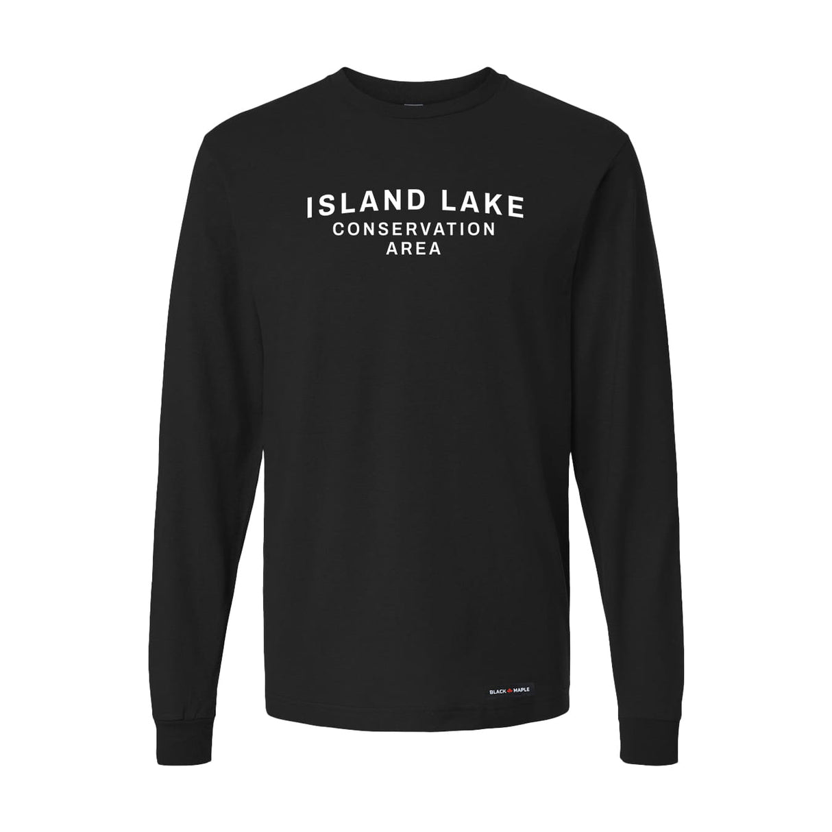 Island Lake Conservation Area Front & Back Print Long Sleeve T-Shirt | Credit Valley Parks
