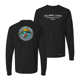 Island Lake Conservation Area Front & Back Print Long Sleeve T-Shirt | Credit Valley Parks