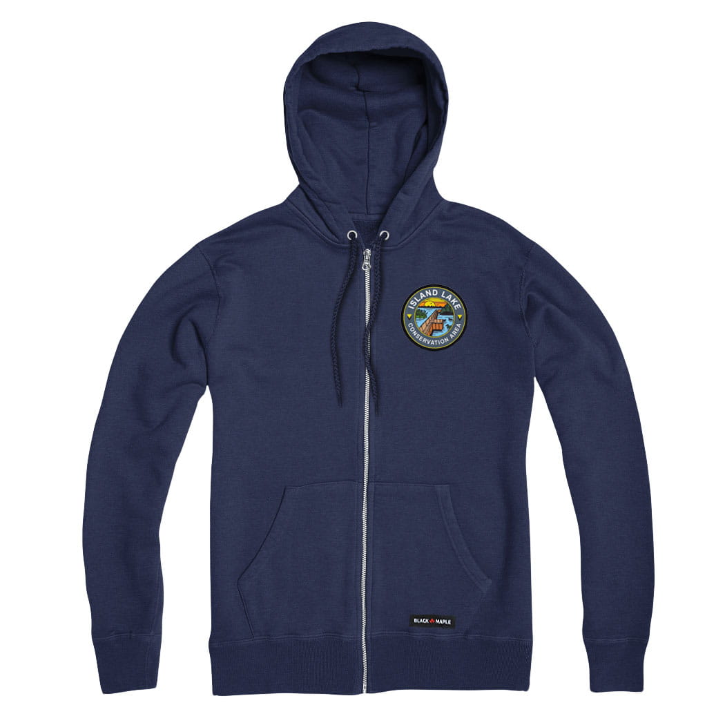 Island Lake Conservation Area Patch Full Zip Hoodie | Credit Valley Parks