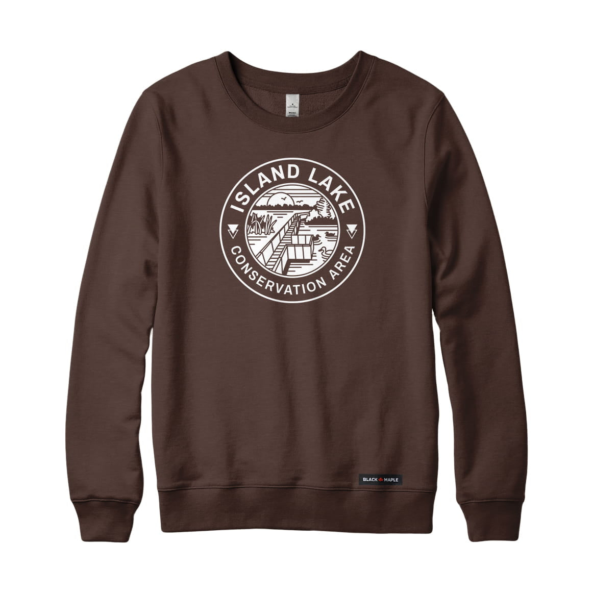 Island Lake Conservation Area Monochrome Print Sweatshirt | Credit Valley Parks