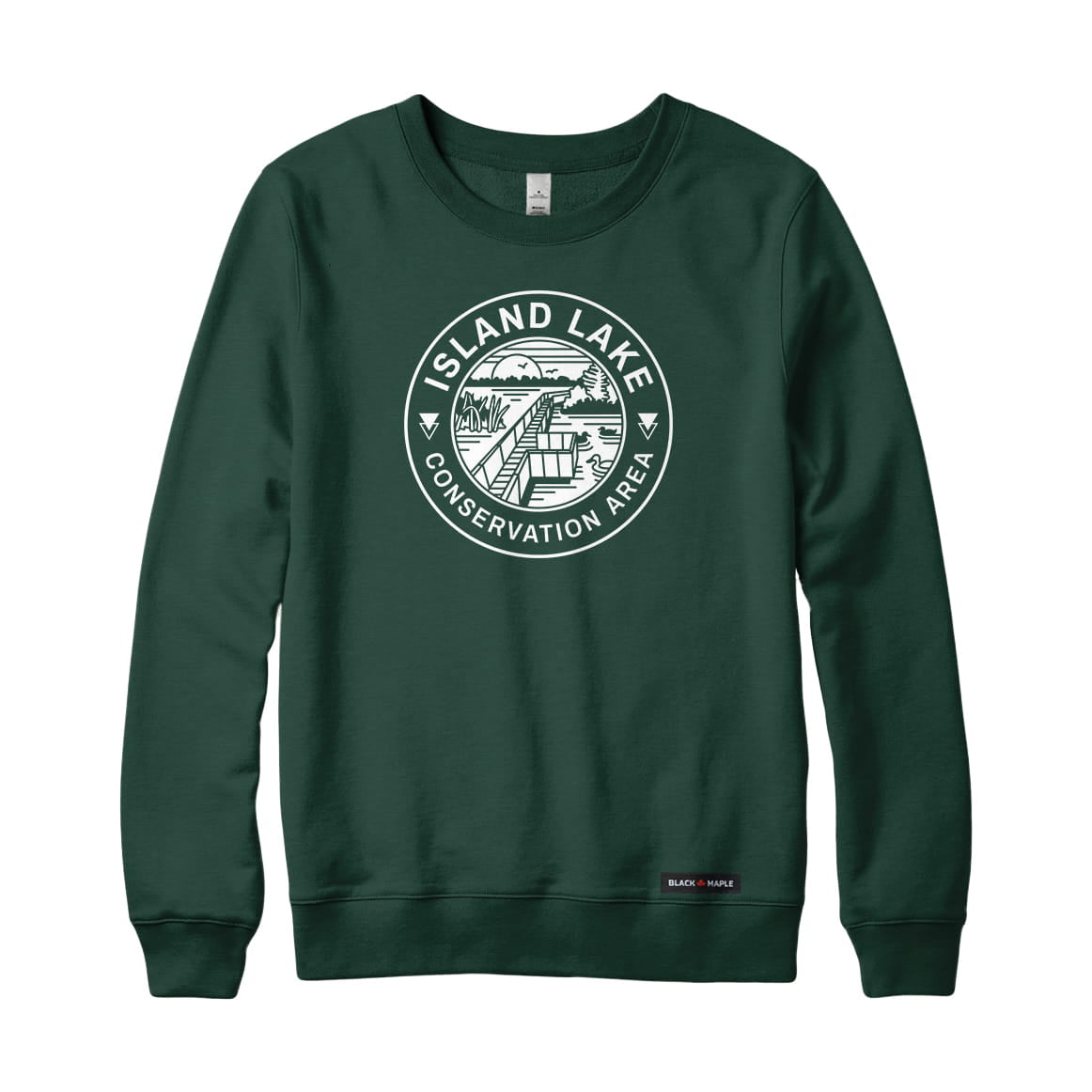 Island Lake Conservation Area Monochrome Print Sweatshirt | Credit Valley Parks