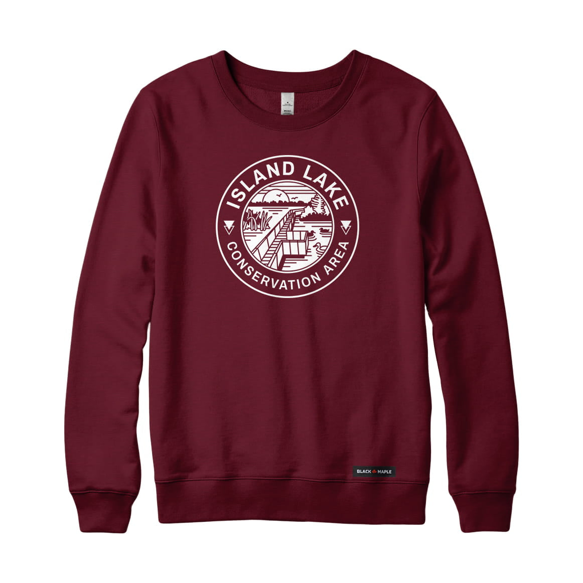 Island Lake Conservation Area Monochrome Print Sweatshirt | Credit Valley Parks