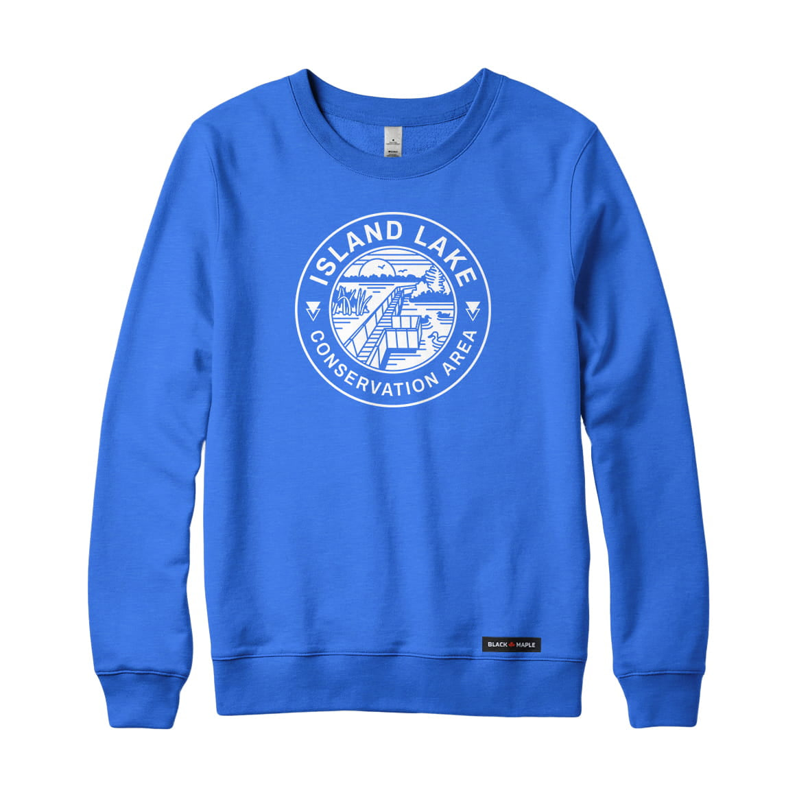 Island Lake Conservation Area Monochrome Print Sweatshirt | Credit Valley Parks