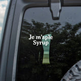 Je M'aple Syrup Decal