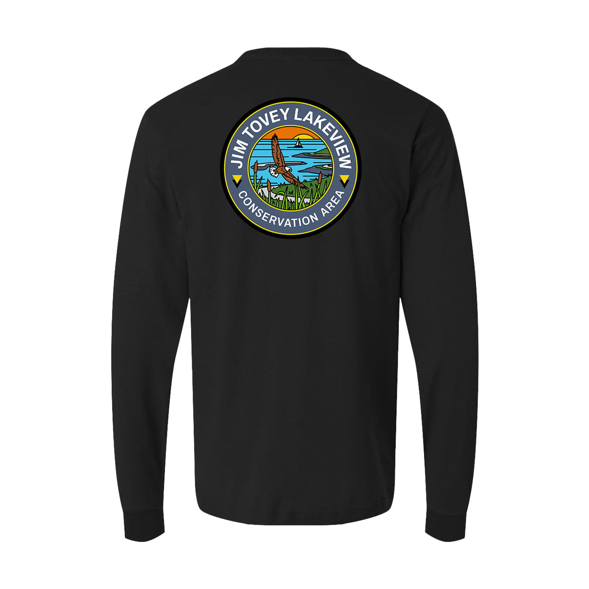 Jim Tovey Lakeview Conservation Area Front & Back Print Long Sleeve T-Shirt | Credit Valley Parks