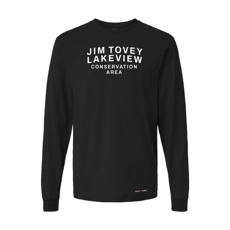Jim Tovey Lakeview Conservation Area Front & Back Print Long Sleeve T-Shirt | Credit Valley Parks
