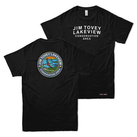 Jim Tovey Lakeview Conservation Area Front & Back Print T-Shirt | Credit Valley Parks
