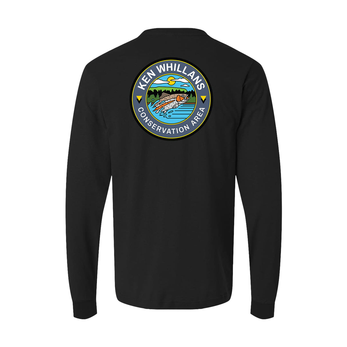 Ken Whillans Conservation Area Front & Back Print Long Sleeve T-Shirt | Credit Valley Parks