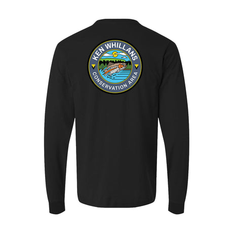 Ken Whillans Conservation Area Front & Back Print Long Sleeve T-Shirt | Credit Valley Parks