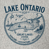 Lake Ontario Great Lakes System Nantucket Hoodie