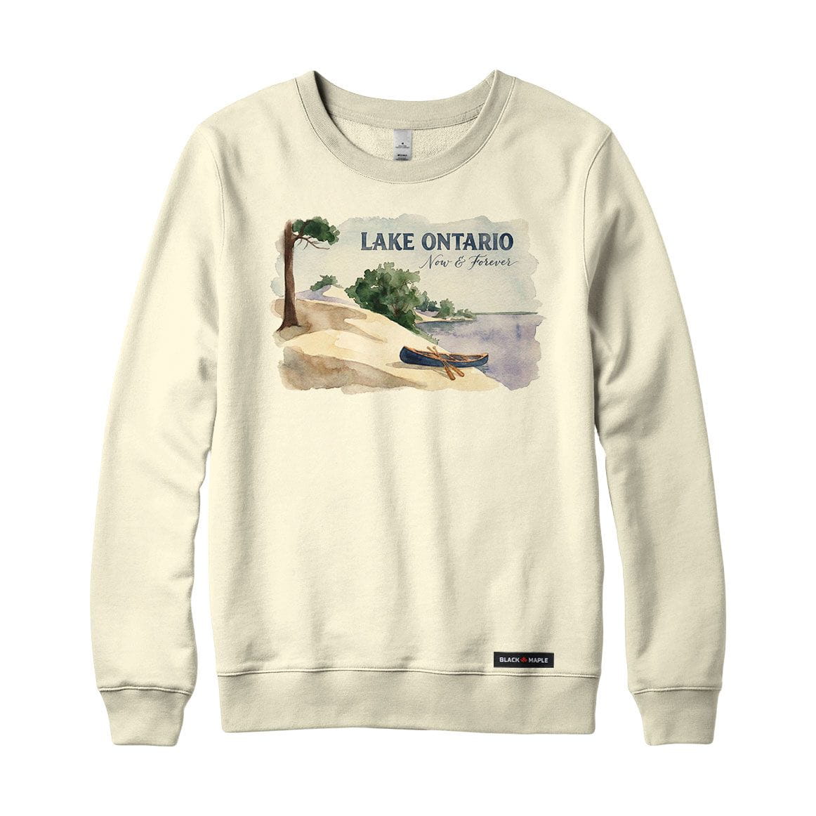 Lake Ontario Now and Forever Watercolour Crewneck Sweatshirt