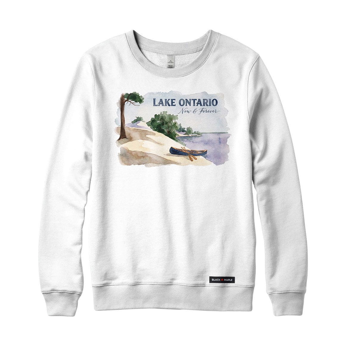 Lake Ontario Now and Forever Watercolour Crewneck Sweatshirt
