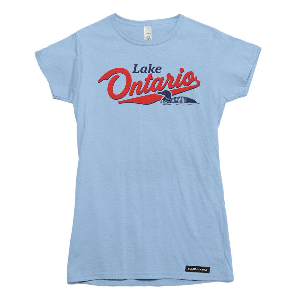 Lake Ontario Retro Loon Womens T-shirt
