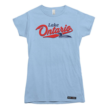 Lake Ontario Retro Loon Womens T-shirt
