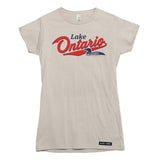 Lake Ontario Retro Loon Womens T-shirt