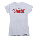 Lake Ontario Retro Loon Womens T-shirt
