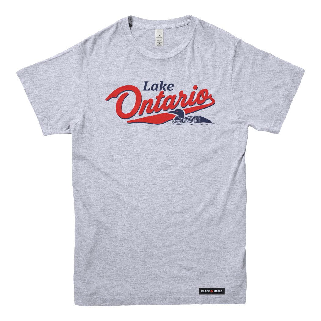 Lake Ontario Retro Loon Mens T-shirt