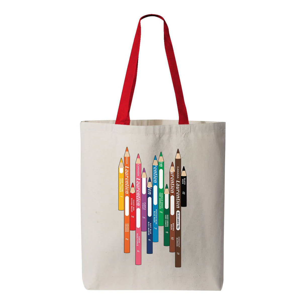 Laurentien Coloured Pencils Canvas Tote