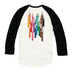 Laurentien Coloured Pencils Raglan Baseball Shirt