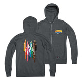 Laurentien Coloured Pencils Zip Hoodie