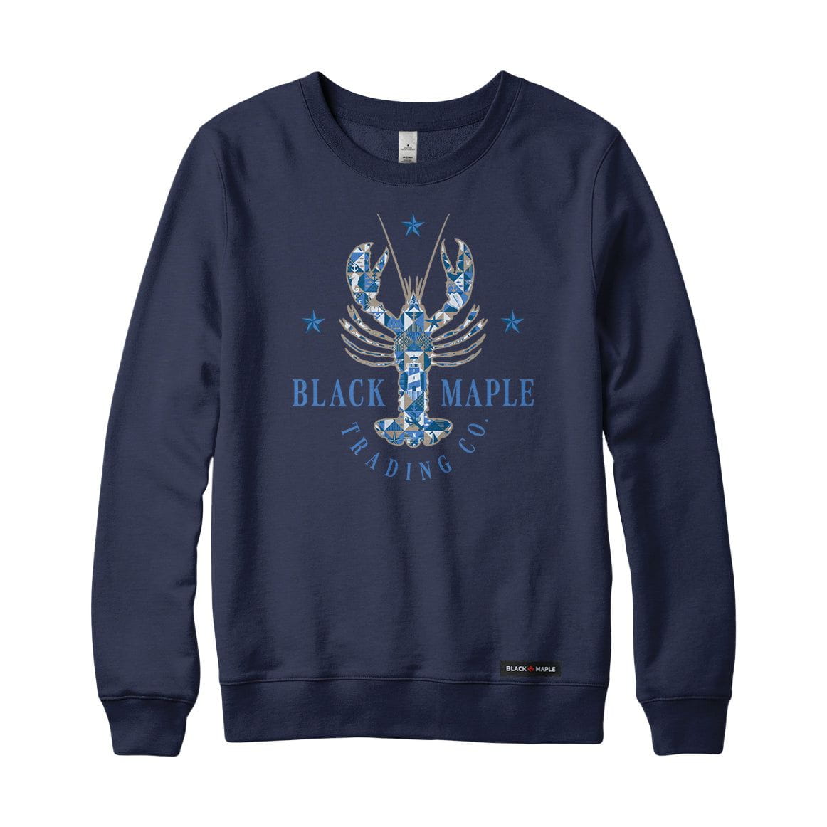 Lobster Patchwork Crewneck Sweatshirt