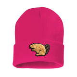 Lucky Beaver Patch Cuff Knit Tuque