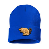 Lucky Beaver Patch Cuff Knit Tuque