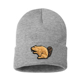 Lucky Beaver Patch Cuff Knit Tuque