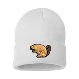 Lucky Beaver Patch Cuff Knit Tuque
