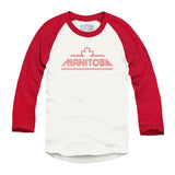 Manitoba Retro Stripe Raglan Baseball Shirt