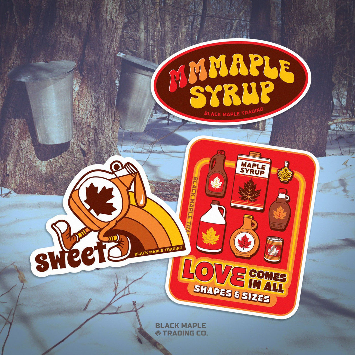 Free BMTC Maple Syrup Sticker Pack