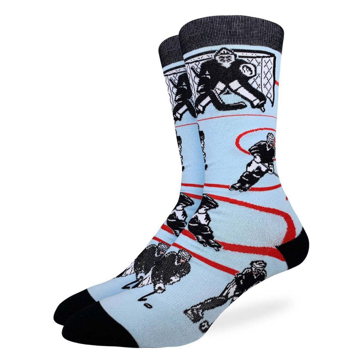 Men's Game Day Black & White Hockey Socks
