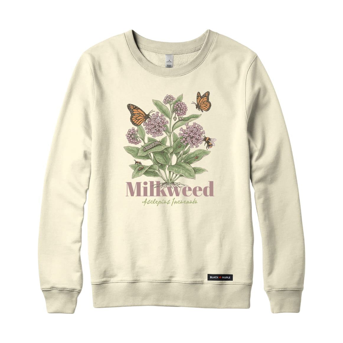 Milkweed Wildflower Sweatshirt – Black Maple Trading Co.