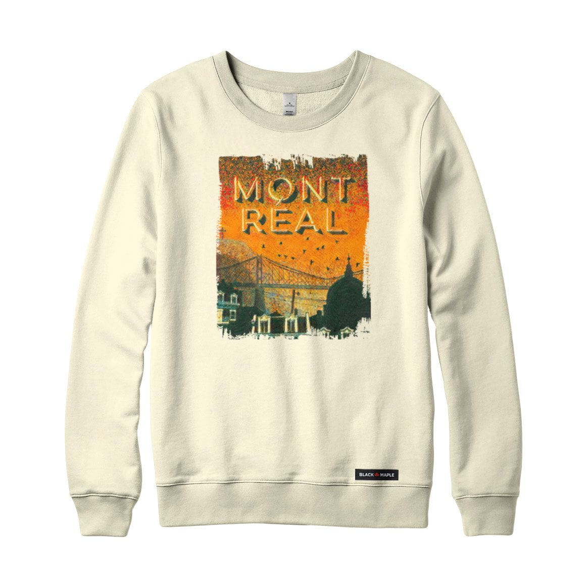 Montreal Bridge and Mountain Crewneck Sweatshirt