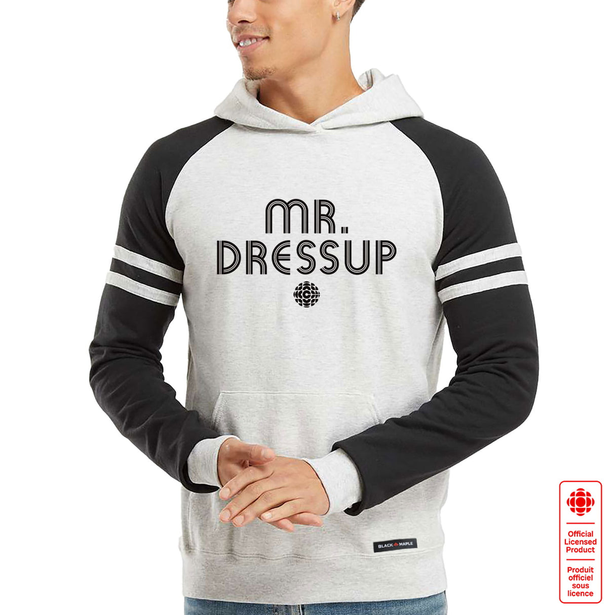 Mr Dressup Circa 1970s Logo Varstity Hooded Sweatshirt