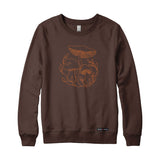 Mushroom Cluster Embroidery Crewneck Sweatshirt