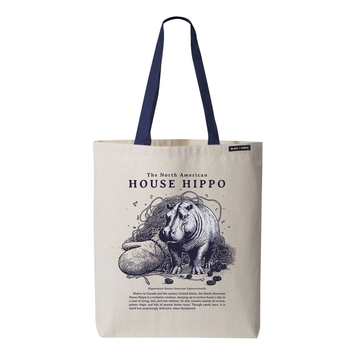 North American House Hippo Tote Bag